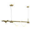 ST LUCE SL6118.303.03 Светильник подвесной ST-Luce Латунь/Латунь LED 2+1*3+11W 4000K МАРЛОУ