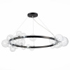 ST LUCE SL1165.403.24 Светильник подвесной ST-Luce Черный/Прозрачный G4 24*5W НЕКТОН