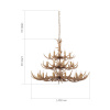 ST LUCE SL153.703.27 Люстра подвесная ST-Luce Светло-коричневый E14 27*40W (из 3-х коробок) РЕННА