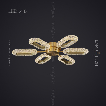 Потолочная Lampatron KEZIA D CH, 6 ламп