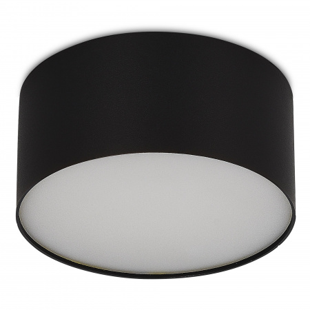 ST LUCE ST606.432.12 Светильник потолочный Черный LED 1*12W 3000K 1 080Lm Ra>85 120° IP20 D120xH55 185-265V Накладные светильники