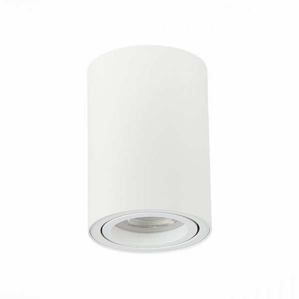 ST LUCE ST108.507.01 Светильник потолочный Белый GU10 1*50W  IP20 D70xH100 220V Без ламп Накладные светильники