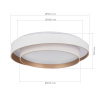 EVOLUCE SLE6009-502-01 Светильник потолочный Белый/Белый LED 1*50W 3000K/4000K/6000K КРОСБИ