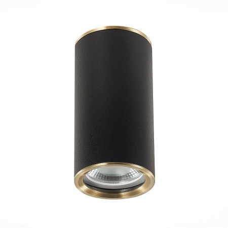 ST LUCE ST111.437.01 Светильник потолочный Черный GU10 1*50W D54xH105 220V Без ламп Накладные светильники