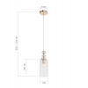 ST LUCE SL1402.203.01 Светильник подвесной ST-Luce Золото, Прозрачный E14*1 40W ЭЛЕГРА