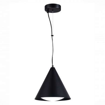 ST LUCE SL6501.403.01 Светильник подвесной ST-Luce Черный/Черный LED 1*7W 3000K ТРЕЗО