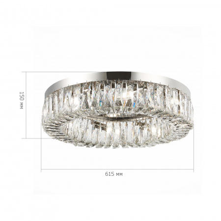 ST LUCE SL1226.102.08 Люстра потолочная ST-Luce Никель/Прозрачный E14 8*40W РИФРАЦИО