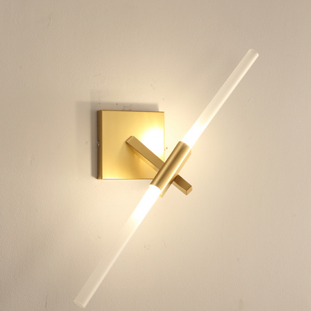 Настенный светильник Lampatron ANDES WALL, 2 лампы. Цвет золото.