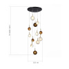 ST LUCE SL1183.543.12 Светильник подвесной ST-Luce Латунь/Черный, Белый G4 12*5W ФОЛИНЬО