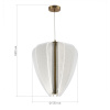 ST LUCE SL6509.213.01 Светильник подвесной ST-Luce Золотистый/Прозрачный LED 1*75W 4000K ФЕЗАЛЕ
