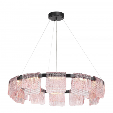 ST LUCE SL6021.403.66 Светильник подвесной ST-Luce черный/розовый LED 1*66W 3000K ВУАЛЬ