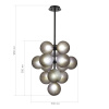 ST LUCE SL1184.403.13 Люстра подвесная ST-Luce Черный/Дымчатый G9 13*5W ТОДО