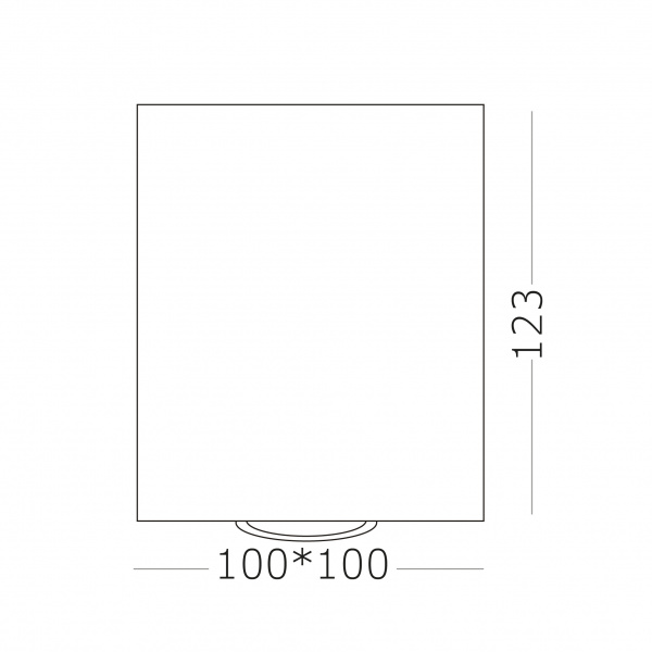 ST LUCE ST109.407.01 Светильник потолочный Черный GU10 1*50W  L100xW100xH123 220V Без ламп Накладные светильники