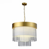 ST LUCE SL1352.203.09 Люстра подвесная ST-Luce Золотистый/Белый, Прозрачный E14 9*40W АВЕРСА