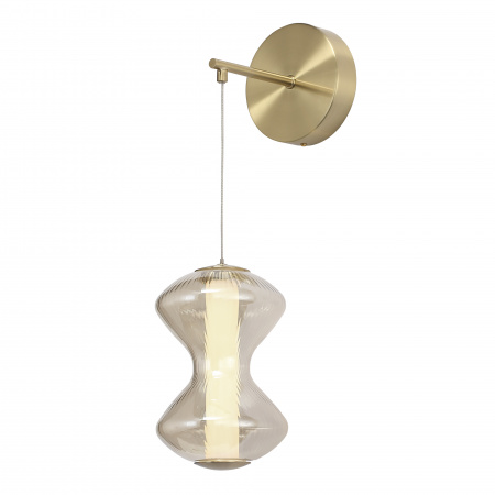 ST LUCE SL6136.201.01 Светильник настенный ST-Luce золото/коньячный LED 1*6W 3000K СПАЙН