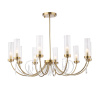 ST LUCE SL1400.303.10 Люстра подвесная ST-Luce Латунь/Латунь, Прозрачный E14 10*40W ИЛЛЮМИА