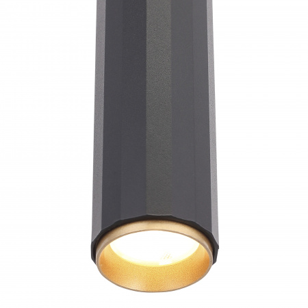 ST LUCE SL6210.403.01 Светильник подвесной ST-Luce Черный/Черный, Золотистый LED 1*7W 3000K ЛИЛИТ