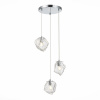ST LUCE SL1175.103.03 Светильник подвесной ST-Luce Хром/Прозрачный E14 3*40W ПОРТИЧИ