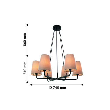 Подвесная люстра Favourite Light Pfefferling 2364-6P