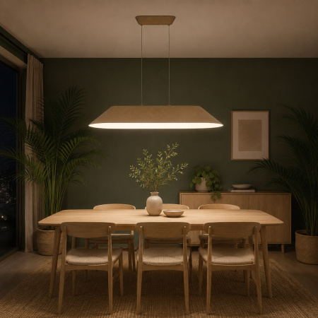 ST LUCE SL3001.813.01 Светильник подвесной ST-Luce Бежевый,Белый/Бежевый,Белый LED 1*32W СЕНТИТО