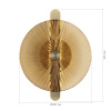 ST LUCE SL6141.311.01 Светильник настенный ST-Luce бронза/янтарь LED 1*11W 4000K АЗИО