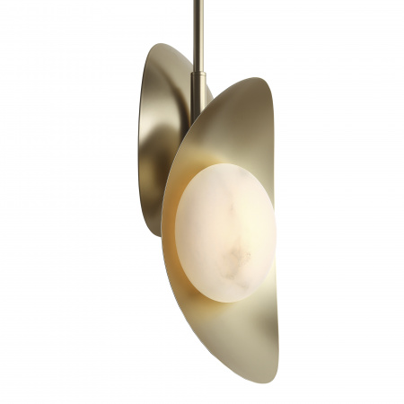 ST LUCE SL6229.203.02 Светильник потолочный ST-Luce Золотистый/Алебастр LED 2*7W 3000K ПЕРИАЛ