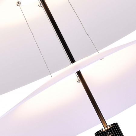 ST LUCE SL6101.403.01 Люстра подвесная ST-Luce Черный/Белый LED 1*15W 3000K ИСОЛА
