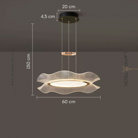 Подвесной светильник Lampatron FLOWER AIRY, Тип A. Размер S