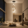ST LUCE SL1183.543.12 Светильник подвесной ST-Luce Латунь/Черный, Белый G4 12*5W ФОЛИНЬО