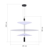 ST LUCE SL6101.423.01 Люстра подвесная ST-Luce Черный/Белый LED 1*15W 3000K ИСОЛА