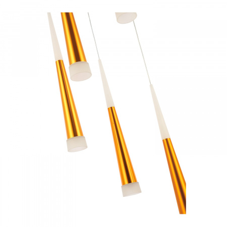 EVOLUCE SLE200103-05 Светильник подвесной Золотистый/Золотистый, Белый LED 5*7W 3000K ОРПЕЛО