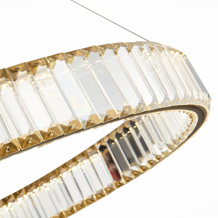 ST LUCE SL1622.383.01 Люстра подвесная ST-Luce Латунь/Прозрачный LED 1*52W 4000K ТИВОЛИ