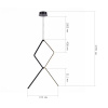 ST LUCE SL6113.443.01 Светильник подвесной ST-Luce Черный LED 1*50W 3000K ГАЙА