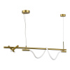 ST LUCE SL6118.303.03 Светильник подвесной ST-Luce Латунь/Латунь LED 2+1*3+11W 4000K МАРЛОУ
