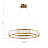 ST LUCE SL1622.363.01 Люстра подвесная ST-Luce Латунь/Прозрачный LED 1*40W 4000K ТИВОЛИ