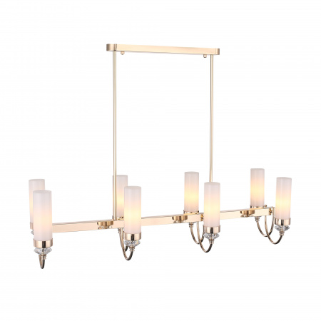 ST LUCE SL1402.263.08 Люстра подвесная ST-Luce Золото/БелыйE14*8 40W ЭЛЕГРА