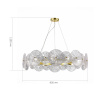ST LUCE SL1657.203.10 Люстра подвесная ST-Luce Золотистый/Прозрачный E14 10*40W ФЛЕРО