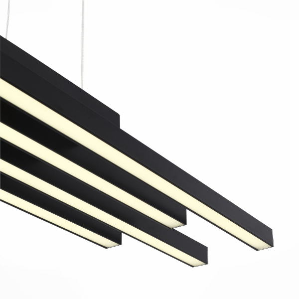ST LUCE SL933.403.04 Люстра подвесная ST-Luce Черный/Белый,Черный LED 1*38W 3000K/4000K/6000K САМЕНТО