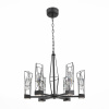 ST LUCE SL815.303.06 Люстра подвесная ST-Luce Серый графит/Серый графит, Прозрачный LED 6*8W 4000K ПРОЖЕТТО