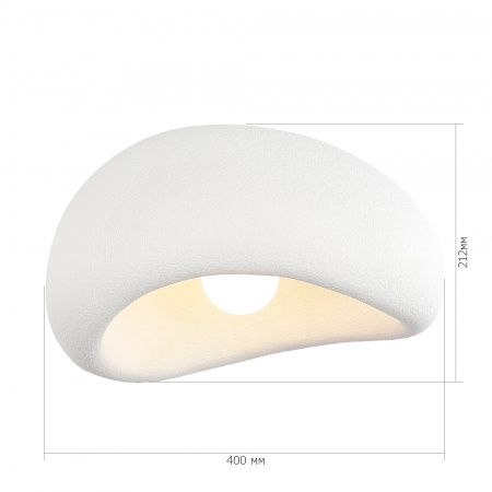 ST LUCE SL1522.502.01 Светильник потолочный ST-Luce белый/белый E27 1*25W ВАБИ САБИ