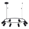 ST LUCE SL1213.403.08 Светильник подвесной ST-Luce Черный/Черный GU10 8*5W 4000K КЕНДО