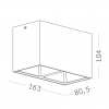 ST LUCE ST168.542.02 Светильник потолочный Белый GU10 2*50W IP20 L82,5xW165xH104 220V Без ламп Накладные светильники