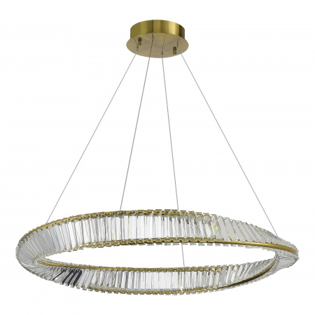 ST LUCE SL6204.321.01 Светильник подвесной ST-Luce Латунь/Прозрачный LED 1*58W 4000K РИТОРТО