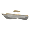 ST LUCE SL6509.223.01 Светильник подвесной ST-Luce Золотистый/Прозрачный LED 1*60W 4000K ФЕЗАЛЕ
