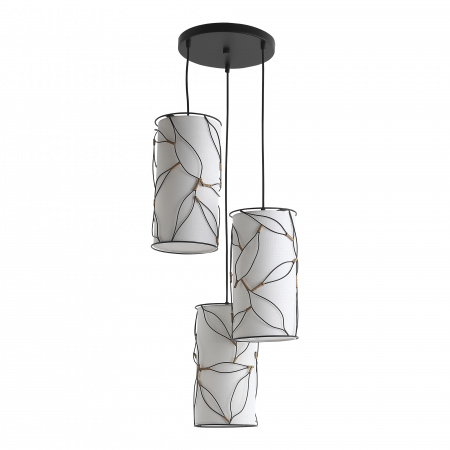 ST LUCE SL6228.403.03 Светильник подвесной ST-Luce Черный/Бежевый E27 3*60W РУТ