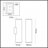 Настенный светильник ODEON LIGHT HIGHTECH 3833/2WB