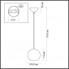 Подвесной светильник ODEON LIGHT HIGHTECH 6626/1L