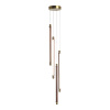 ST LUCE utsenka-SL6225.303.04 Светильник подвесной ST-Luce Латунь/Терракотовый, Белый LED 4*6W 3000K БРИК