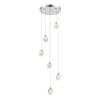 ST LUCE SL6114.103.06 Светильник подвесной ST-Luce Хром/Прозрачный LED 6*3W 3000K КАСКАТО