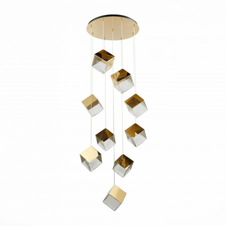 ST LUCE SL1182.203.09 Светильник подвесной ST-Luce Золотистый/Прозрачный, Золотистый G9 9*5W РИЕЛЛО